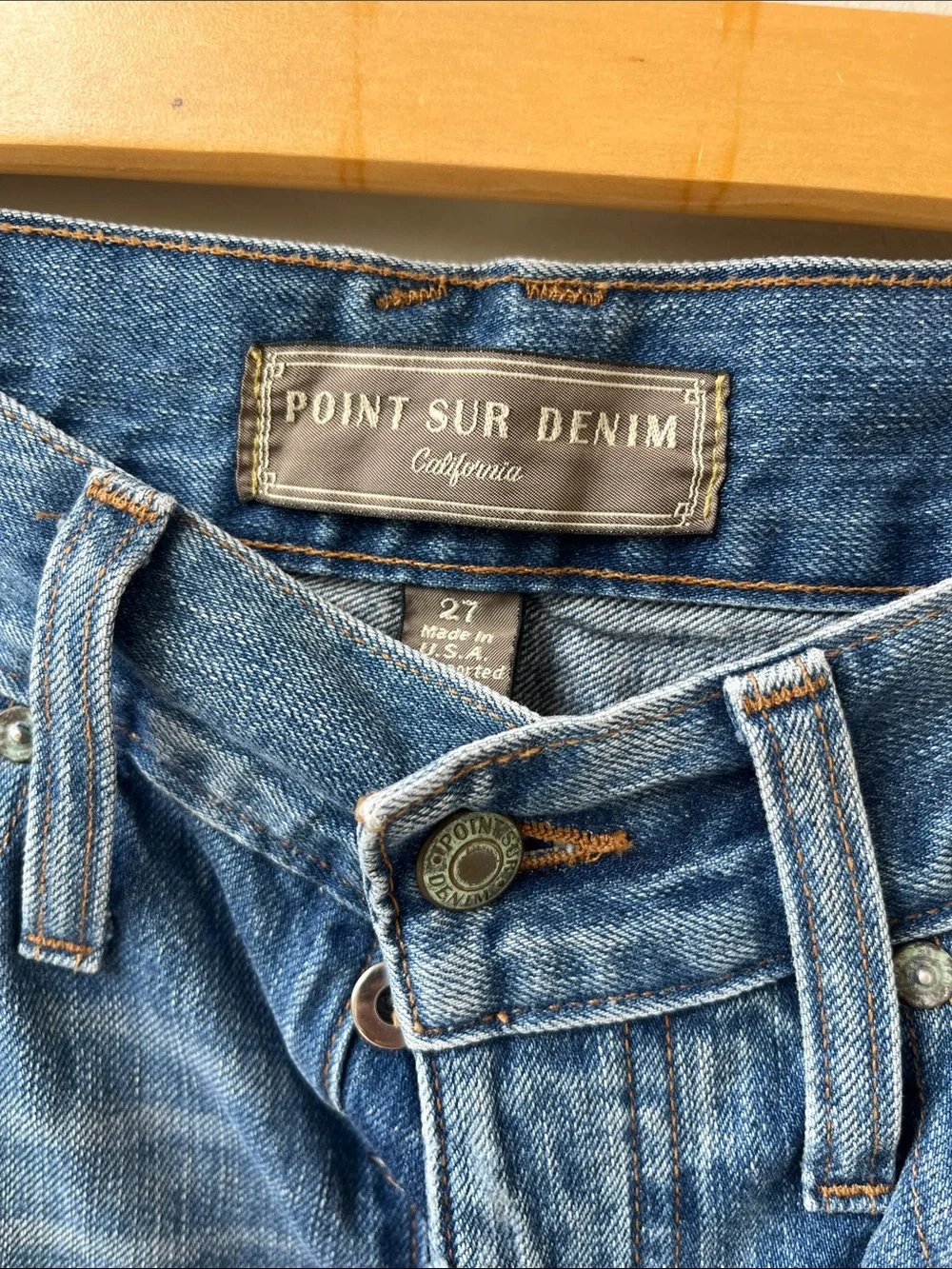JCREW Point Sur Patch Jeans Distressed